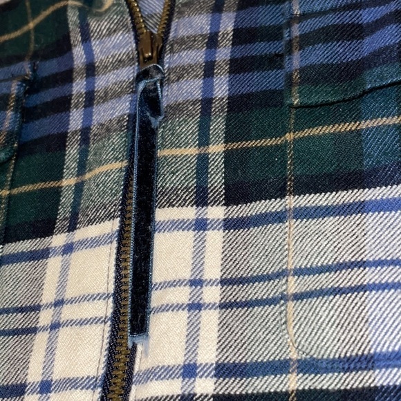 CHAPS Tartan 💯 Cotton Shacket Sz. MD - Picture 4 of 16